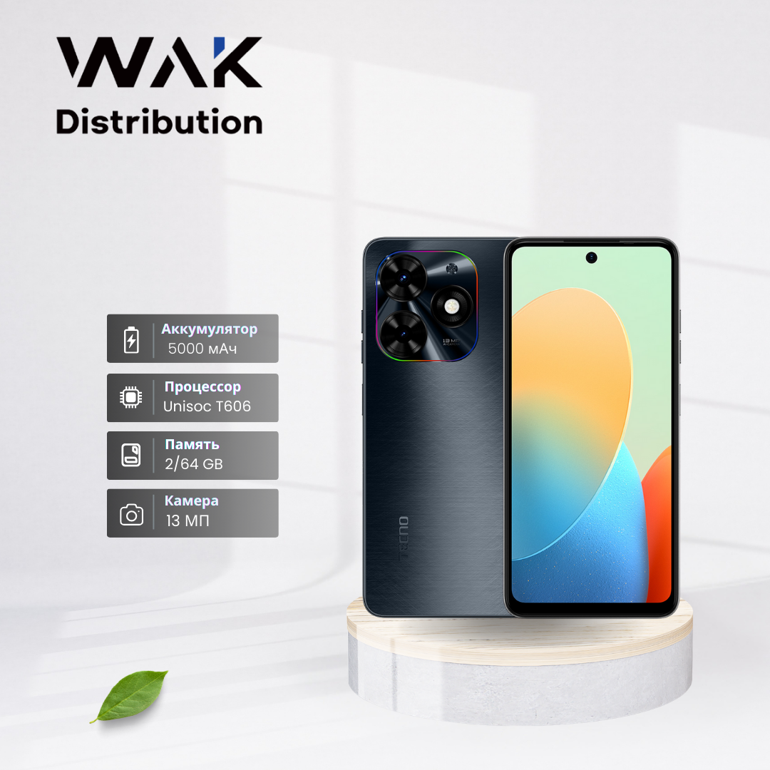 Smartfon Tecno Spark Go 2024 2/64 GB, Gravity Black