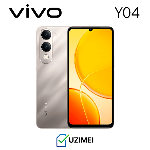 Smartfon Vivo Y04 4/64 GB, Zolotistiy