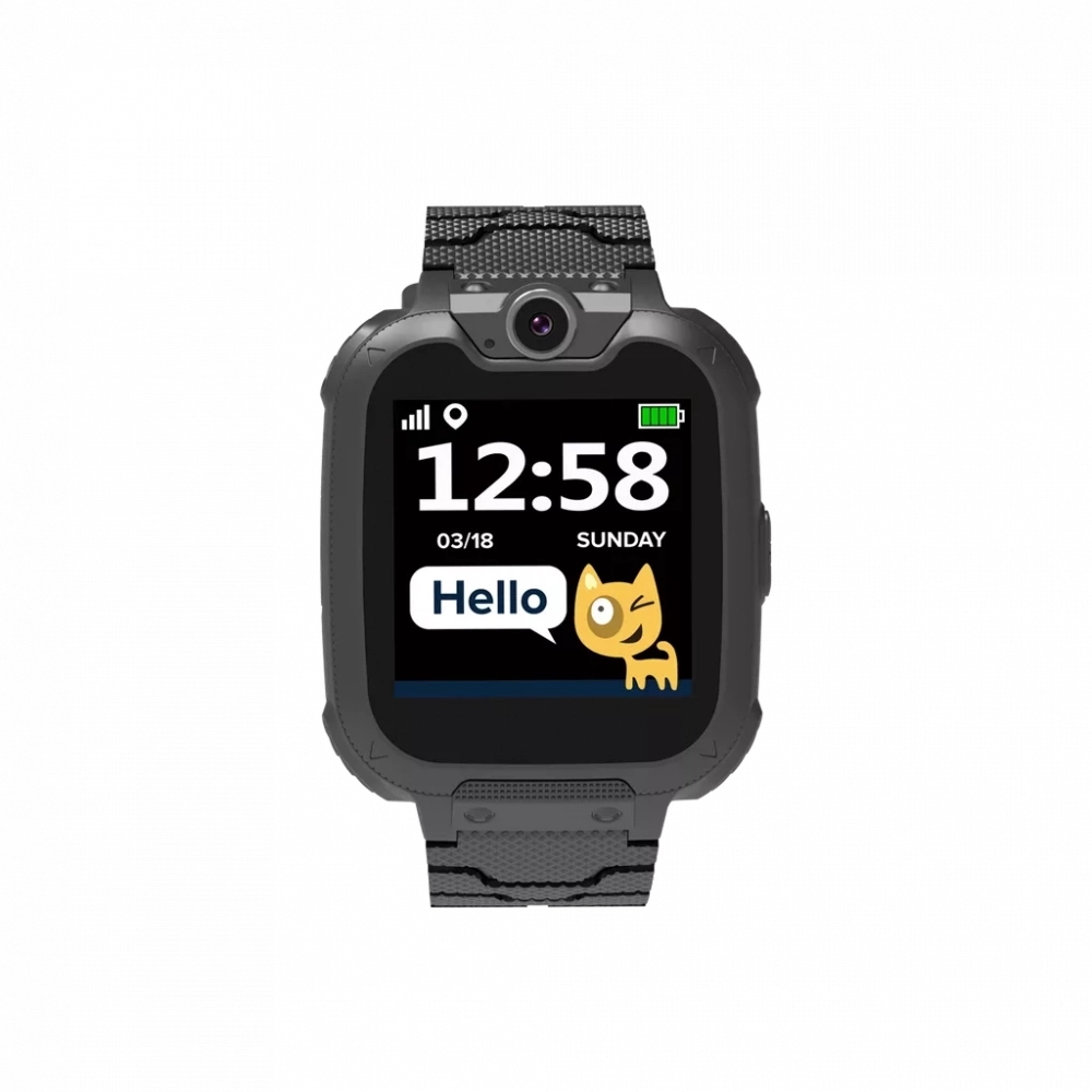 Detskie aqlli soat - telefon Canyon Tony KW-31 (qora)