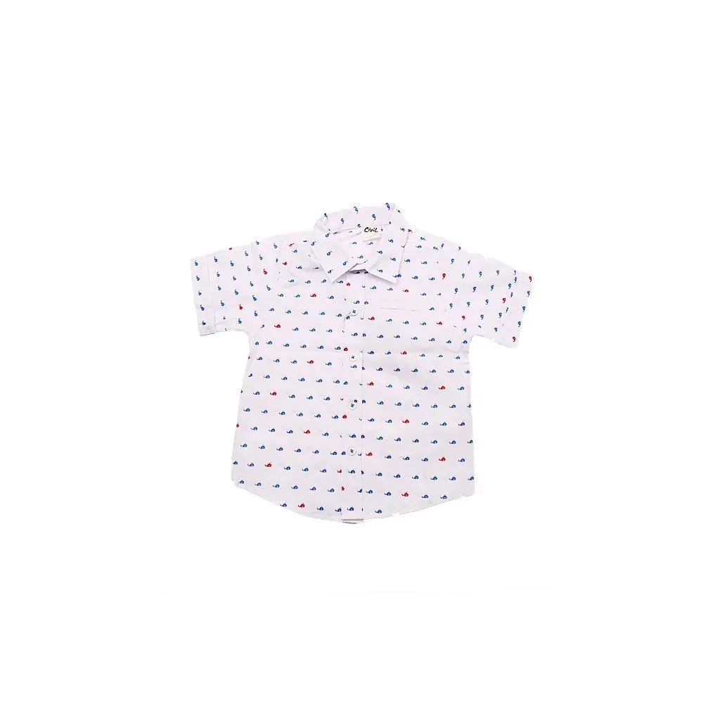 Рубашка Civil 0545 Baby Boy Printed Shirt красный для мальчика