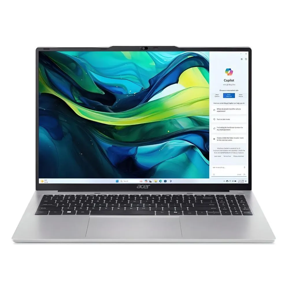 Noutbuk Acer Aspire Lite 16 / i3-1305U / 8 GB / SDD 512 GB / 16", Silver
