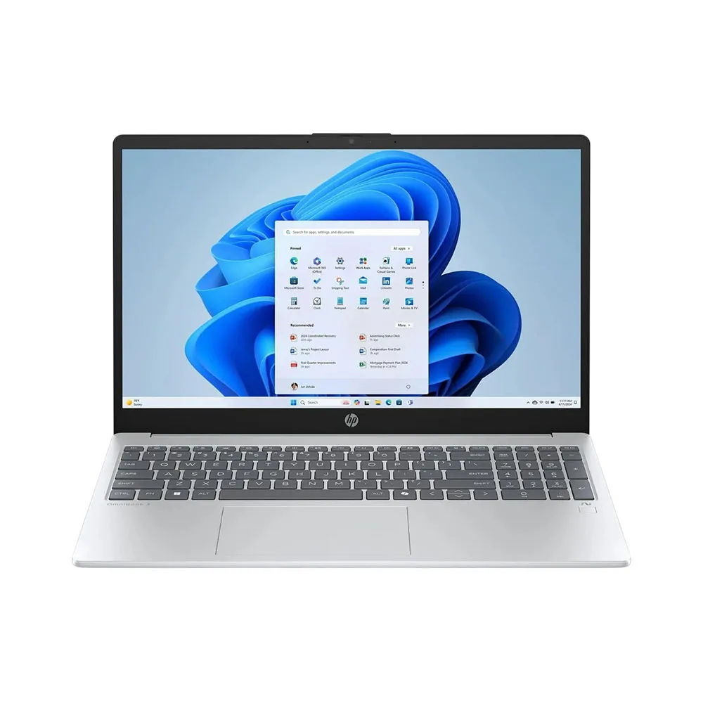 Noutbuk HP LAPTOP 15-FC0025WM, AMD Ryzen 5-7520U, 8GB DDR5 RAM, 1TB SSD, Windows 11, Silver