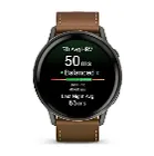 Смарт-часы Garmin Venu 4, черный-коричневый