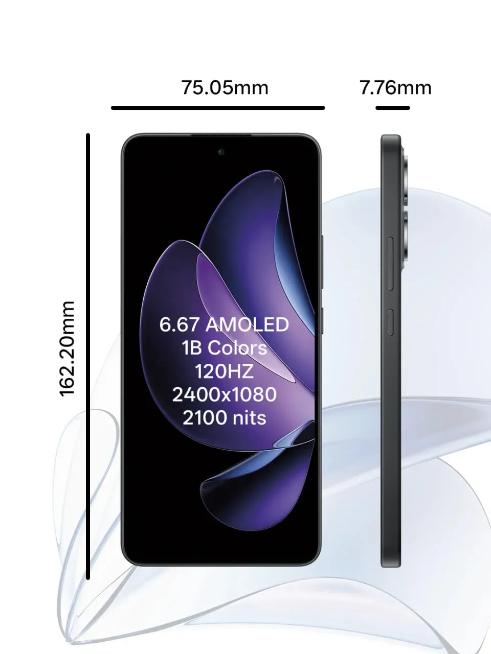Smartfon Oppo Reno 13F 8/512 GB, qora