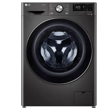 Kir yuvish mashinasi LG F2V9FW9P, qora