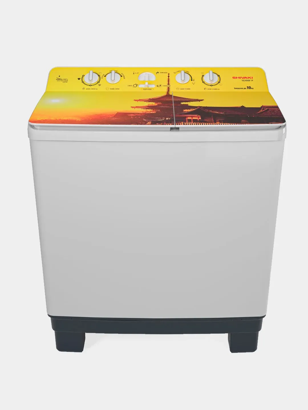 Kir yuvish mashinasi Shivaki TG100FP (10 kg), Oq-jeltiy