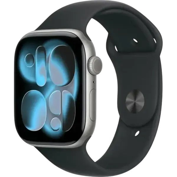 Aqlli soat Apple Watch Series 11 GPS 42 mm, Space Grey Aluminum Case, Black Sport Band - S/M (MEQW4RK/A)