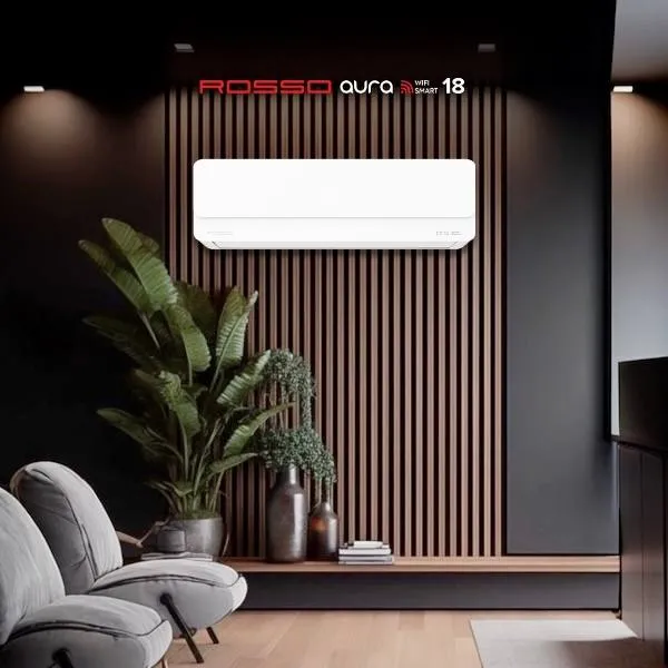 Кондиционер Rosso AURA 18 TEN Wi-Fi SMART, чёрный