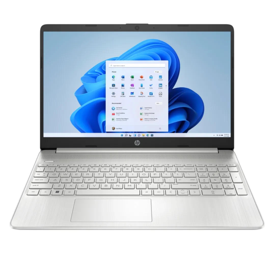 HP 15S-FQ5004, Core I3-1215U, DDR4 8GB, SSD 256Gb, Intel UHD Graphics 15.6"HD, Silver Noutbuki