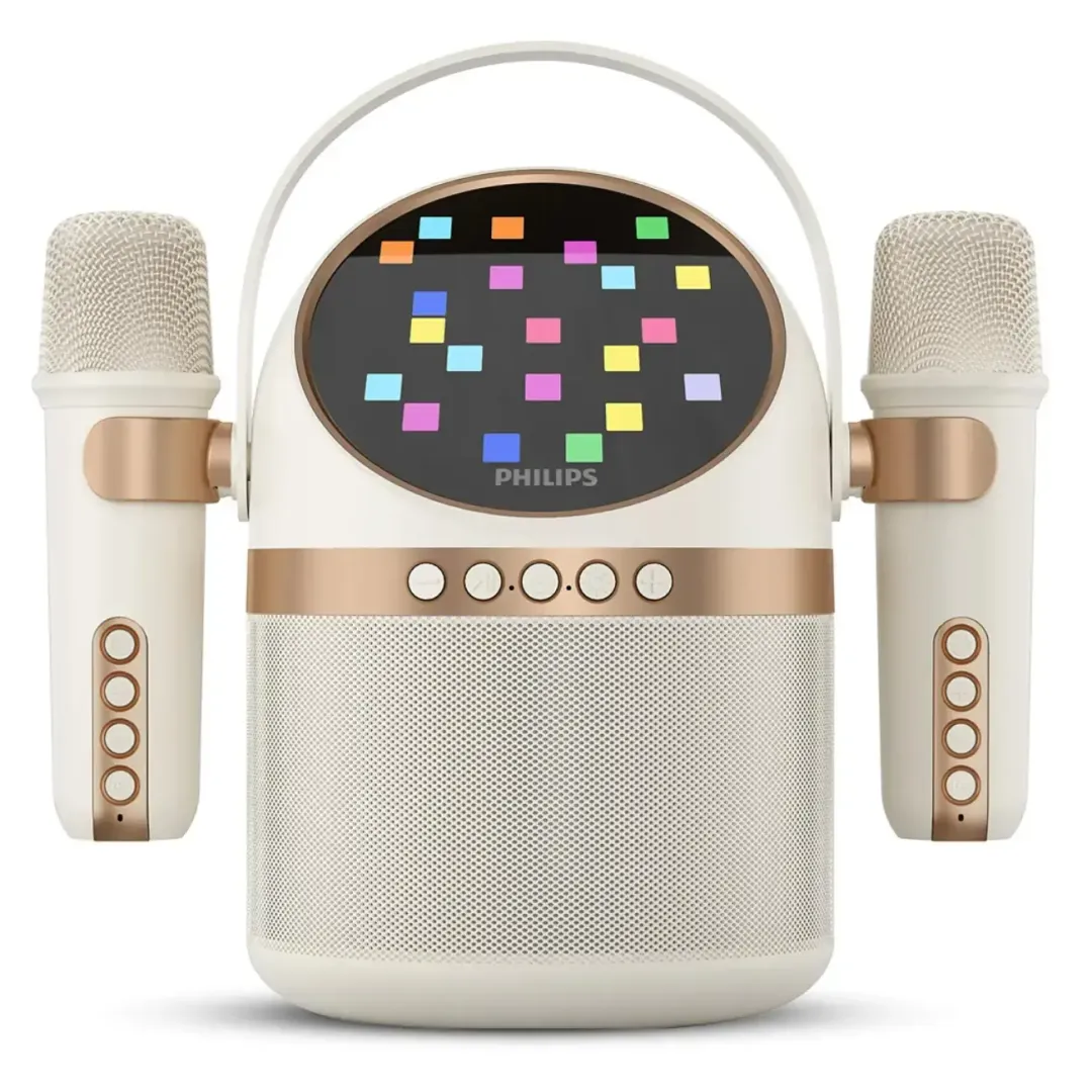 Besprovodnaya kolonka s karaoke Philips(v komplekte 2x mikrofona) TAS2509WT
