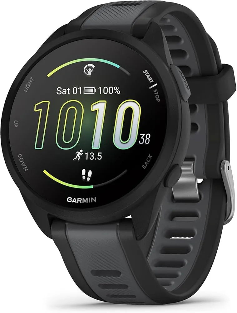 Aqlli soat Garmin Forerunner 165, qora