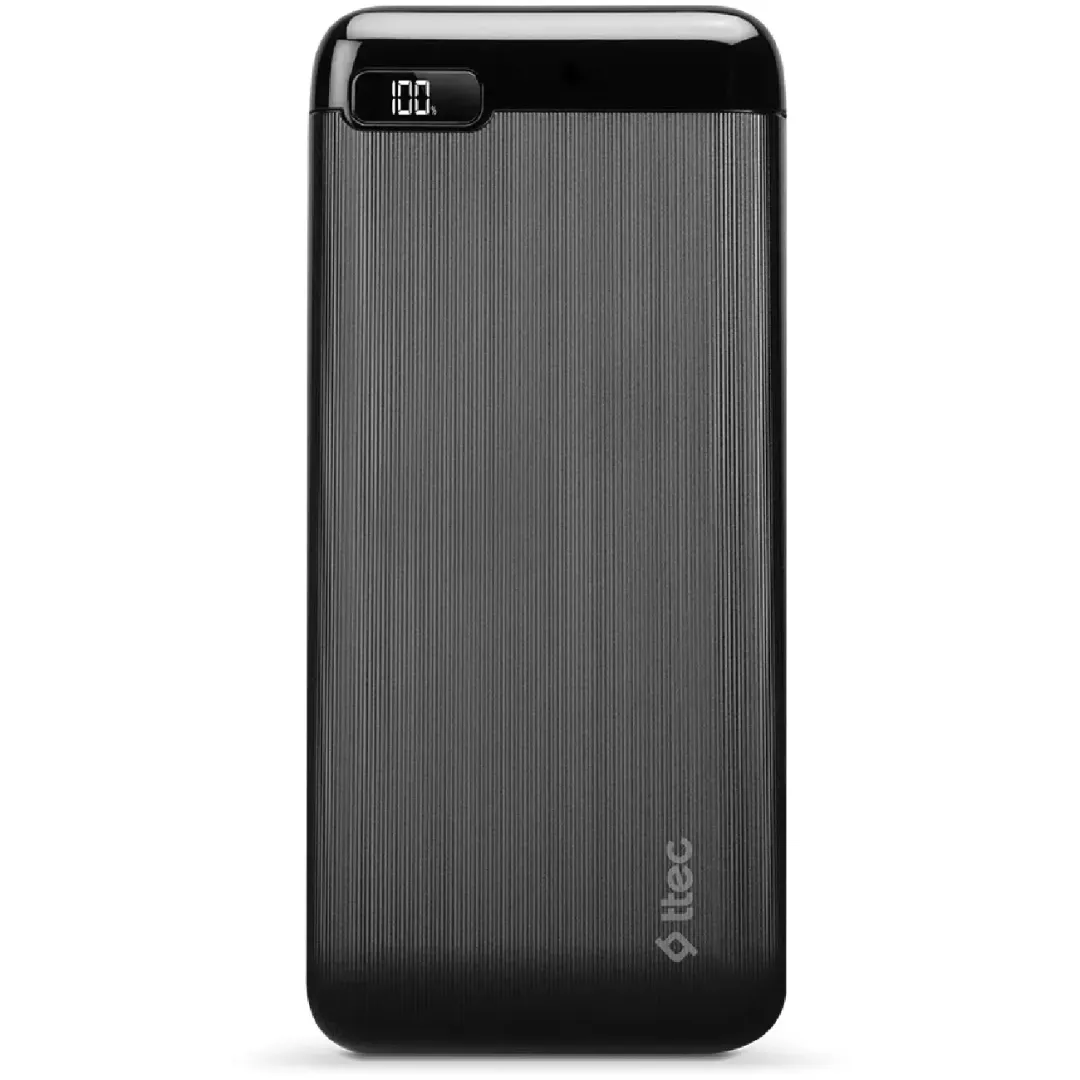 Power bank TTEC PowerSlim LCD PD 20000mAh 2BB186S (qora) aktsiya