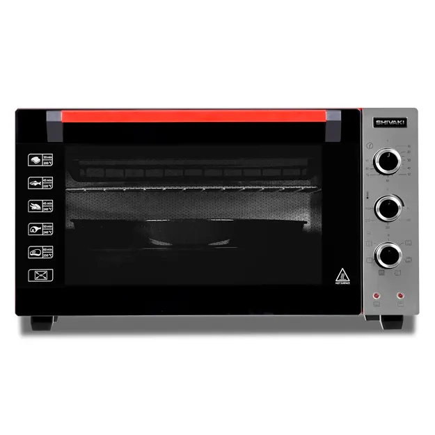 Mini-pech Shivaki MD 4218 Lux Inoks + qora + qizil