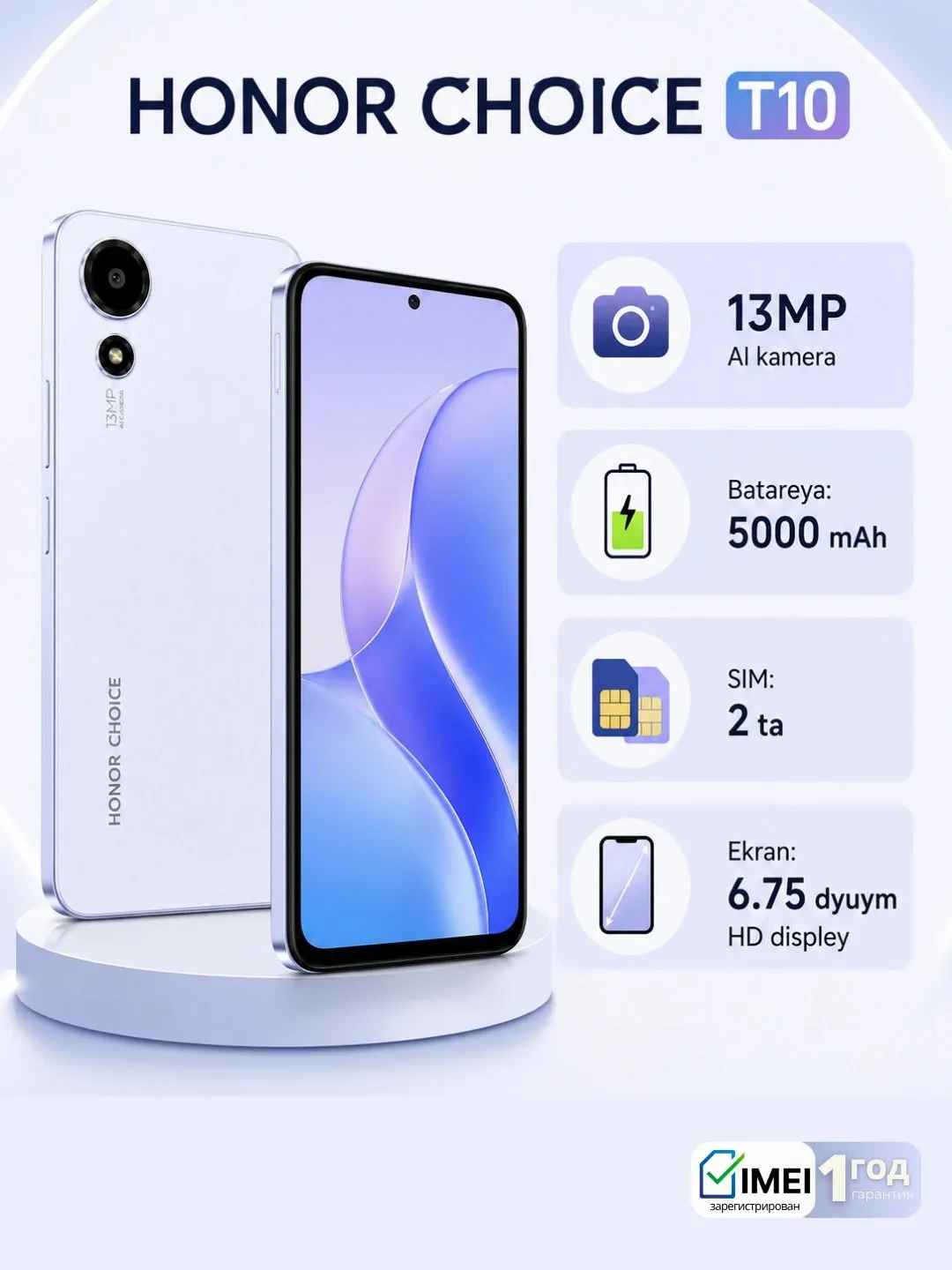 Smartfon HONOR CHOICE T10