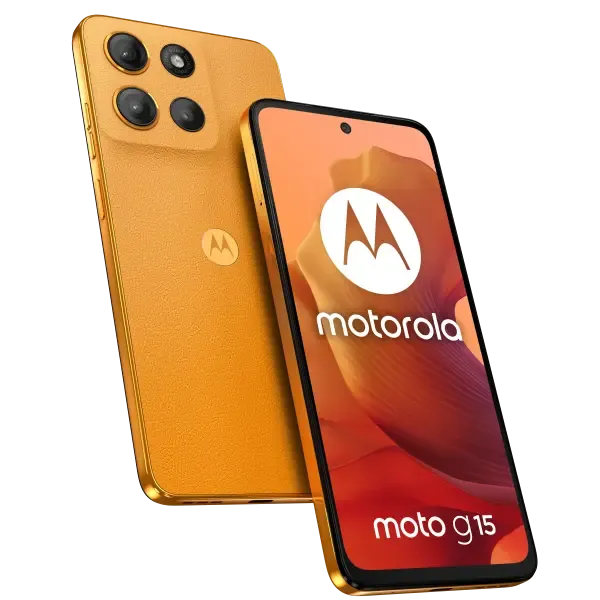 Motorola Moto G15, Sunrise Orange, 8/256 GB