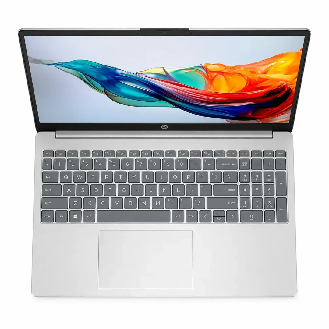 Noutbuk HP 15-fc0028ci (AMD Ryzen 3 7320U/ LPDDR5 8GB/ SSD 512GB/ 15.6” FHD IPS/ AMD Radeon Graphics/ NoOS/ RU) Natural Silver