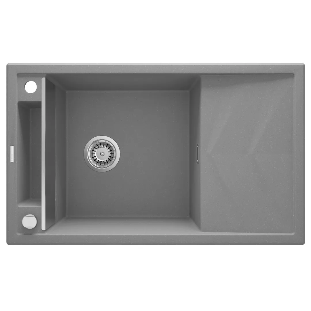 Кухонная мойка Deante MAGNETIC Серый (с осушкой) ZRM_S113