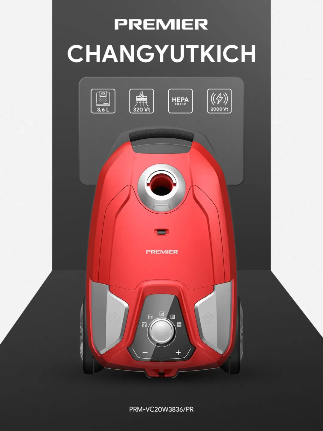 Changyutgich Premier PRM-VC20W3836/PR, qizil