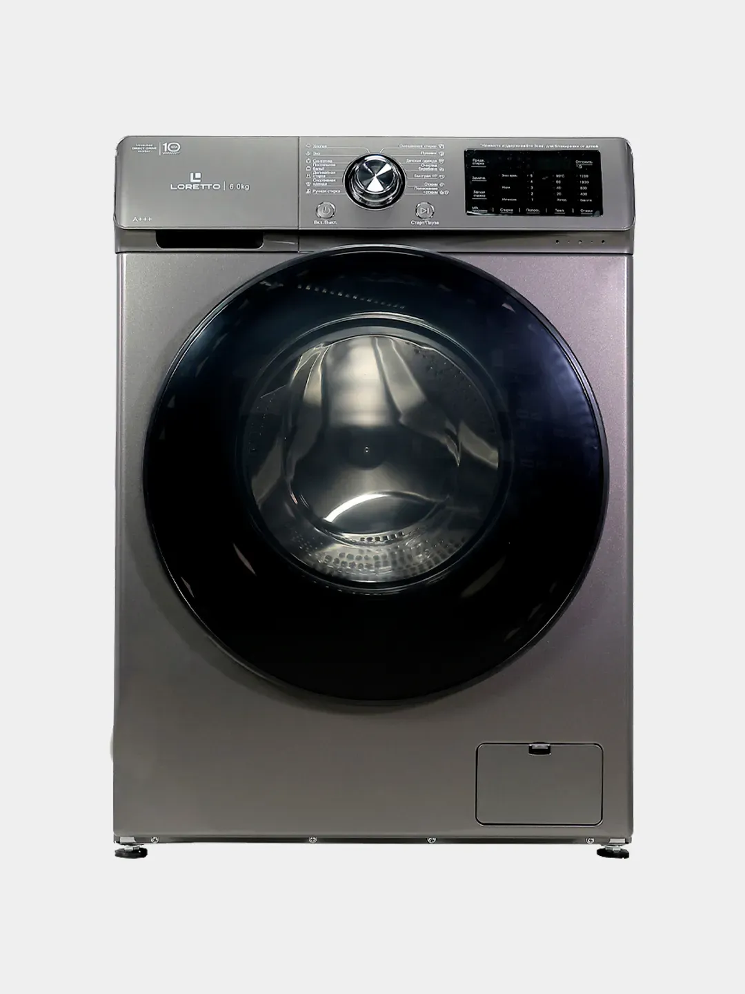 Kir yuvish mashinasi Loretto LW-6104DD-G INVERTER, temno-kulrang
