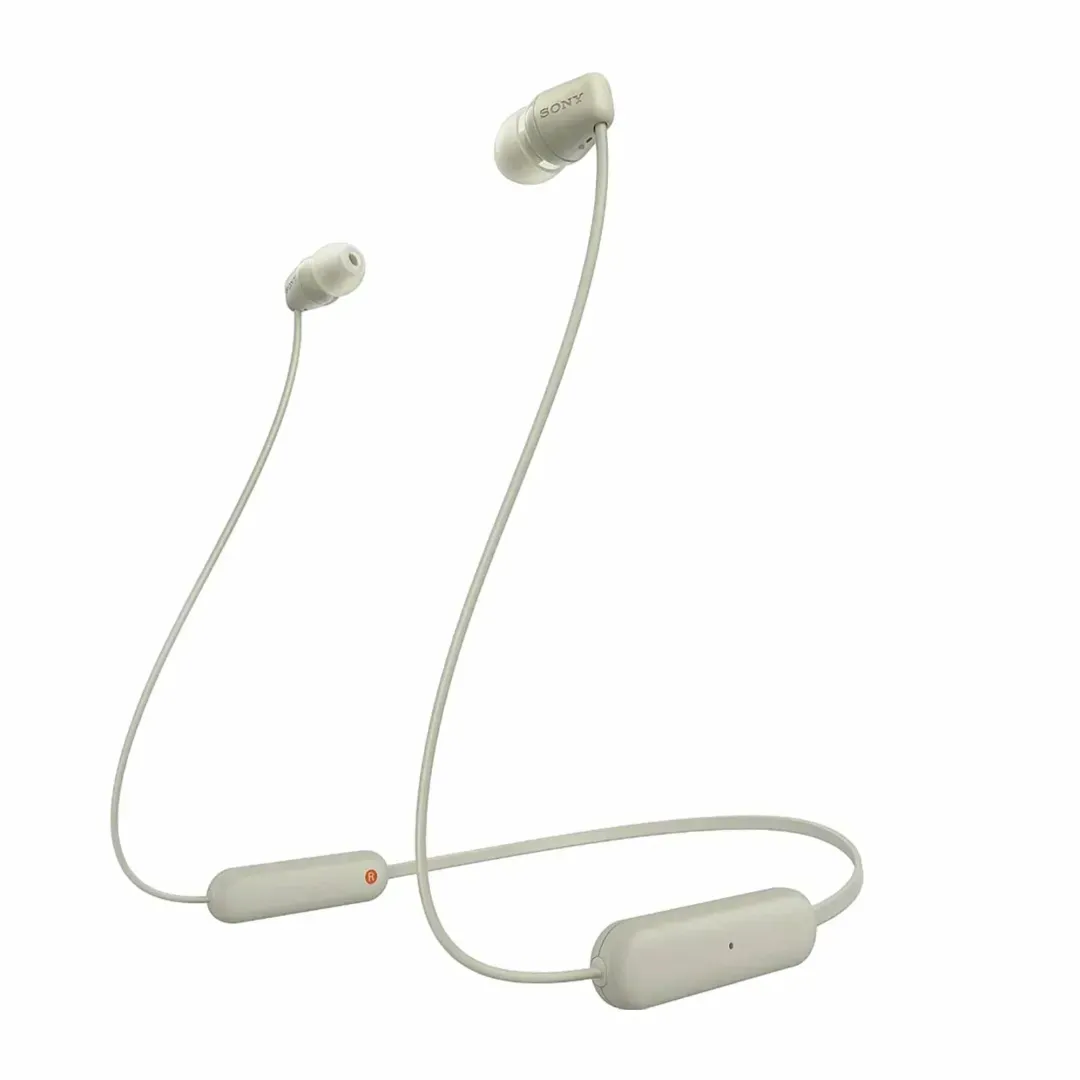 Yostiqli simli Quloqchinlar Sony WI-C100 Beige