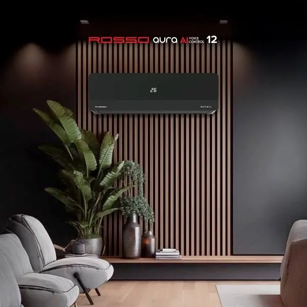 Кондиционер Rosso AURA AI 12 Voice Control, чёрный