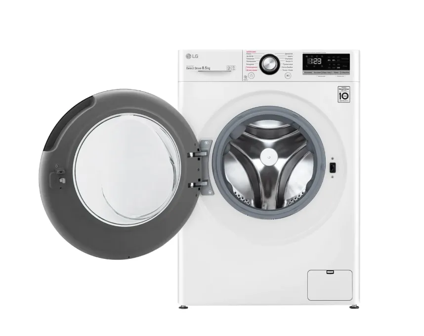 Kir yuvish mashinasi LG F2V3GS6W, oq