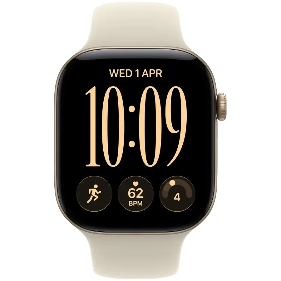 Smartchasi Apple Watch Series 12 GPS 46mm Space Grey Aluminium Case with Navy Blue Sport Band - M/L