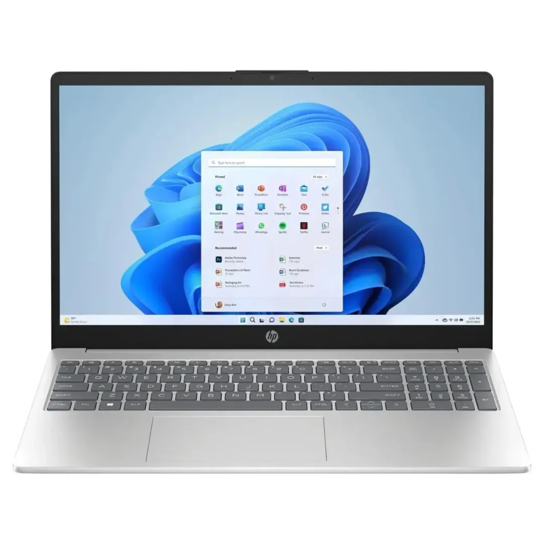 Noutbuk HP 15-fc0120nia (AMD Ryzen 7 7730U/ DDR4 8GB/ SSD 512GB/ 15.6” FHD/ AMD Radeon Graphics/ NoOS/ RU) Silver