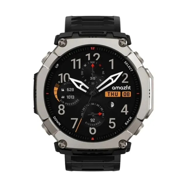 Smart-soat Amazfit T-Rex Ultra 2, Black Magma
