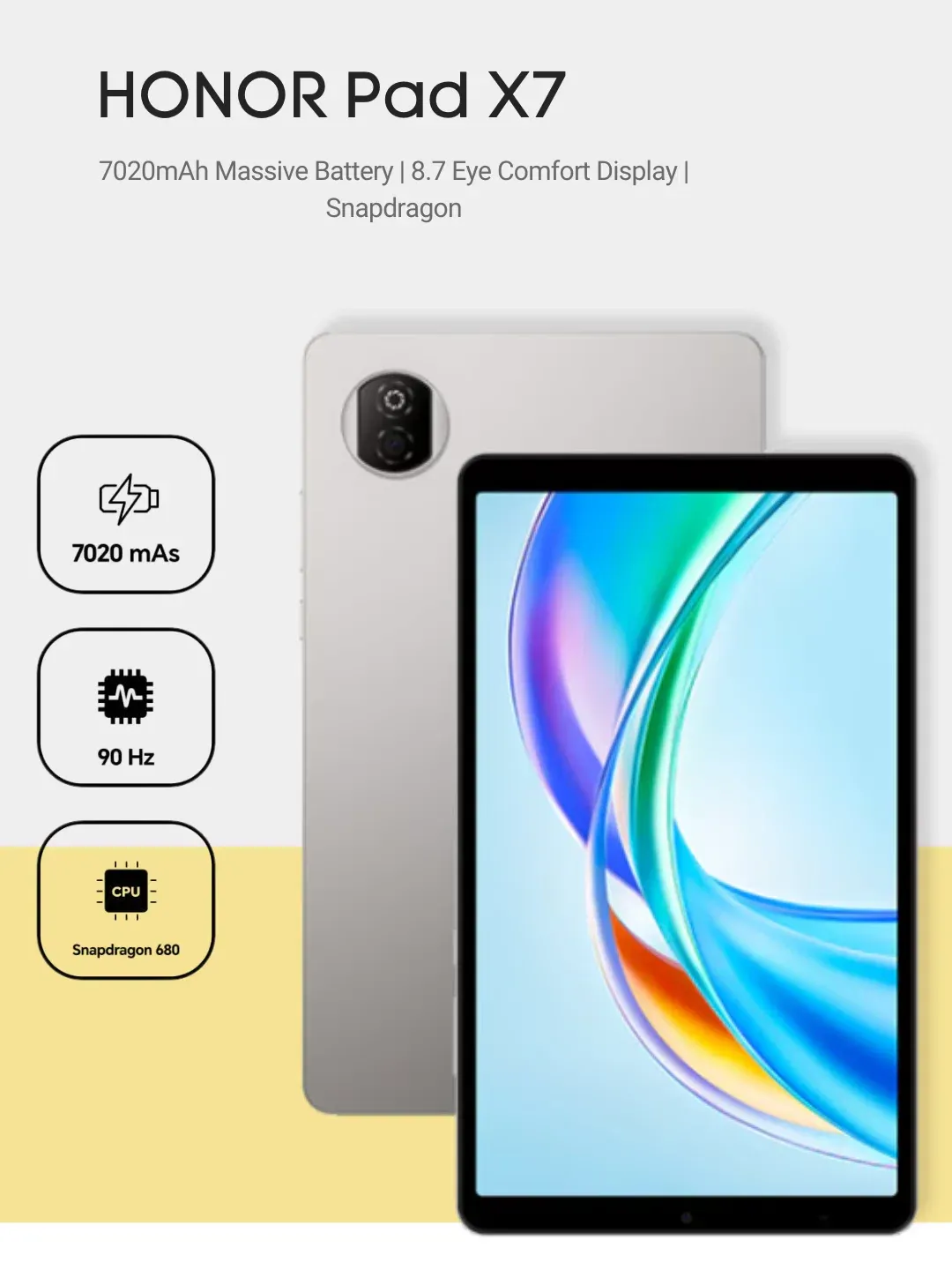 Planshet Honor Pad X7 4/64 GB, kulrang