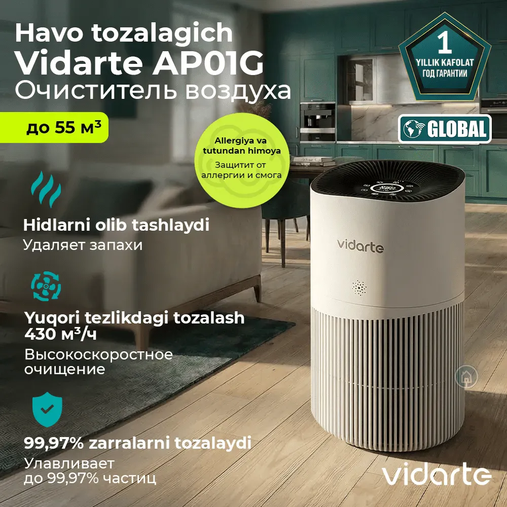 Havo tozalagich Vidarte AP01G, oq