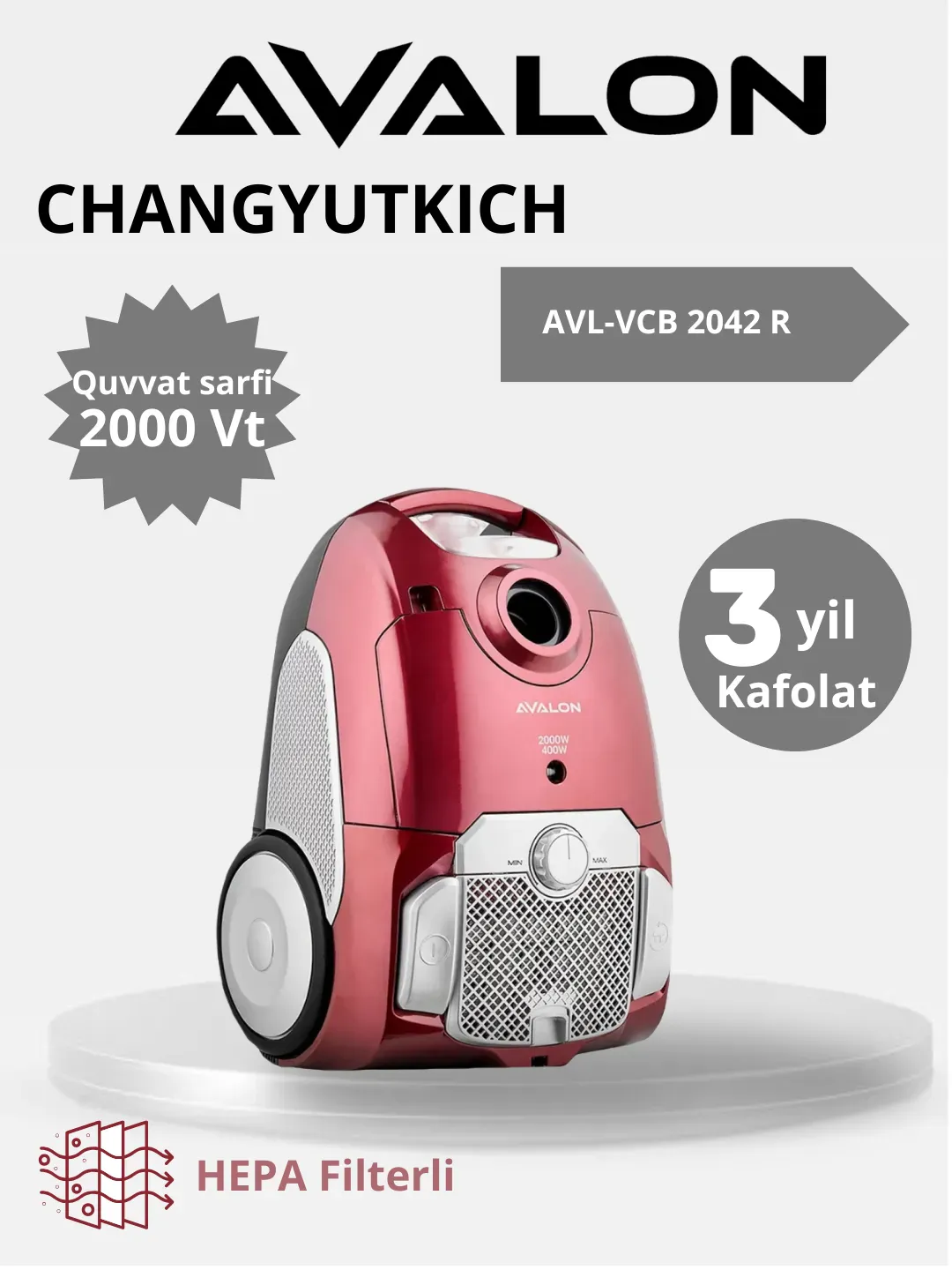 Changyutgich Avalon VCB-2042, qizil
