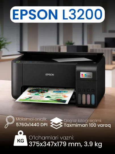 Printer Epson L3200 (MFU, A4, Struyniy)
