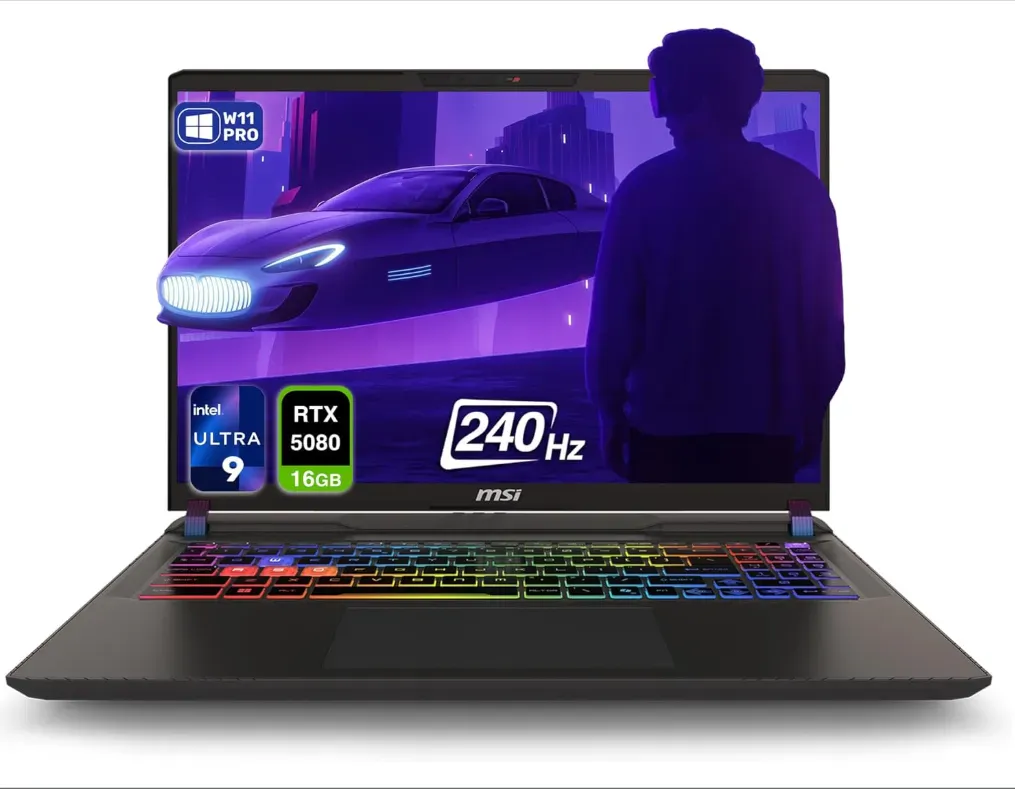 Noutbuk MSI VECTOR 16 HX AI / i9-275HX / 32 GB / SSD 1 TB / 16", qora