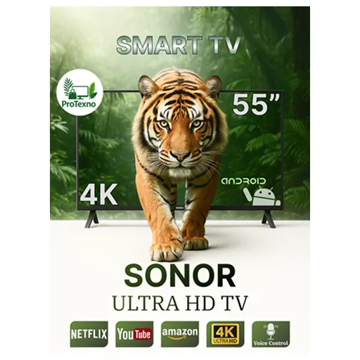 Телевизор Sonor 55SNR100SV, чёрный