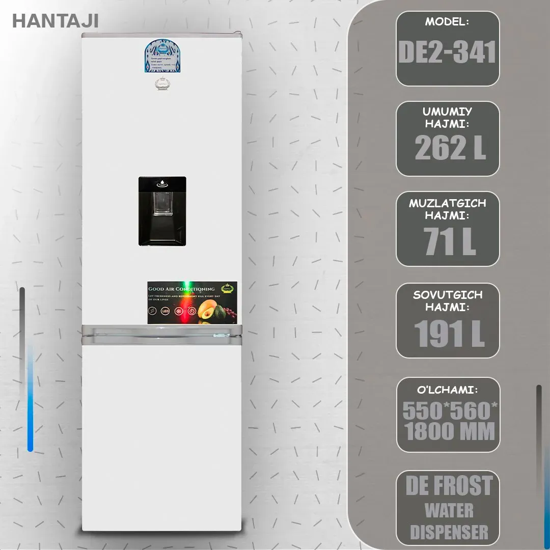 Muzlatgich Hantaji DE2-341, oq