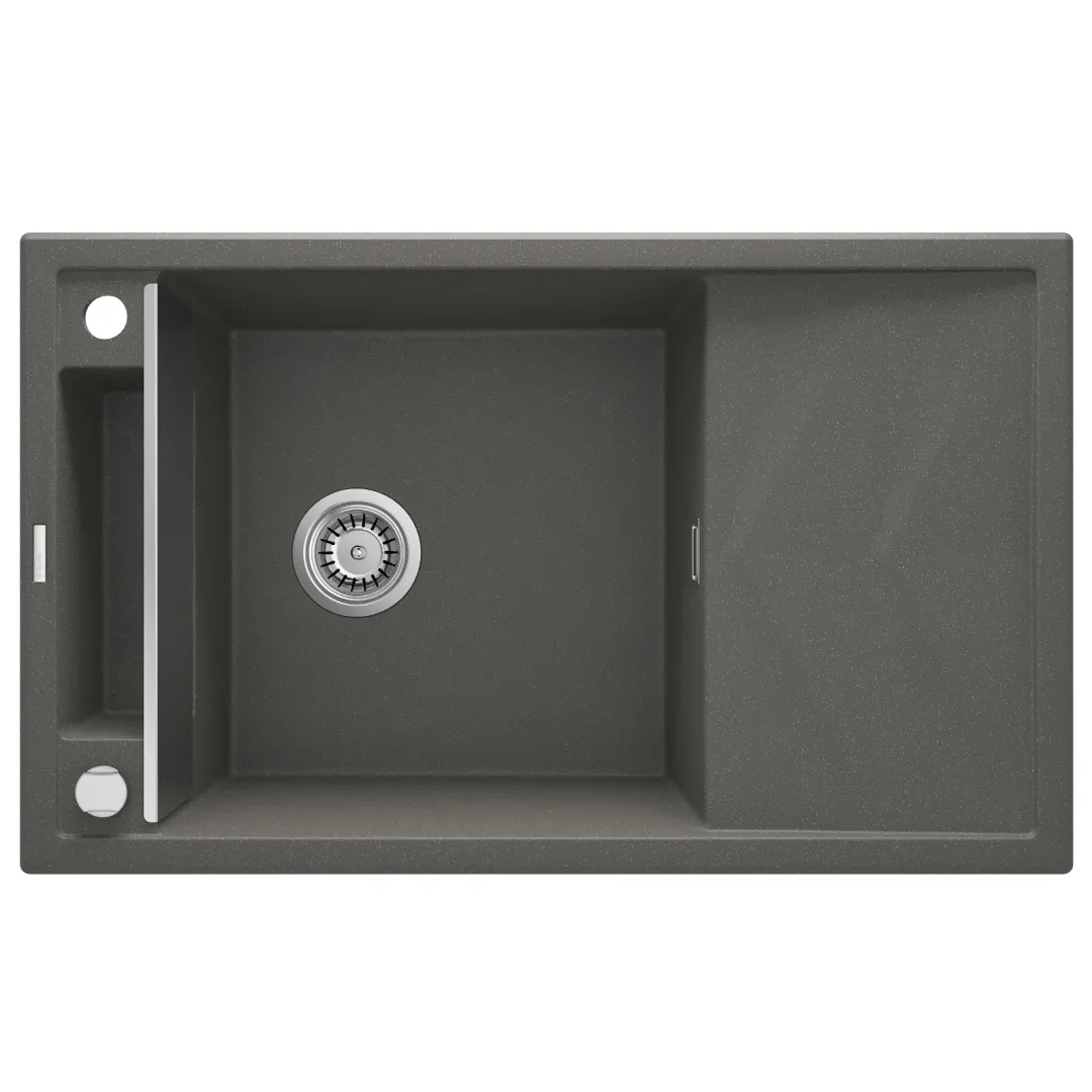 Кухонная мойка Deante MAGNETIC Антрацит (с осушкой) ZRM_T113