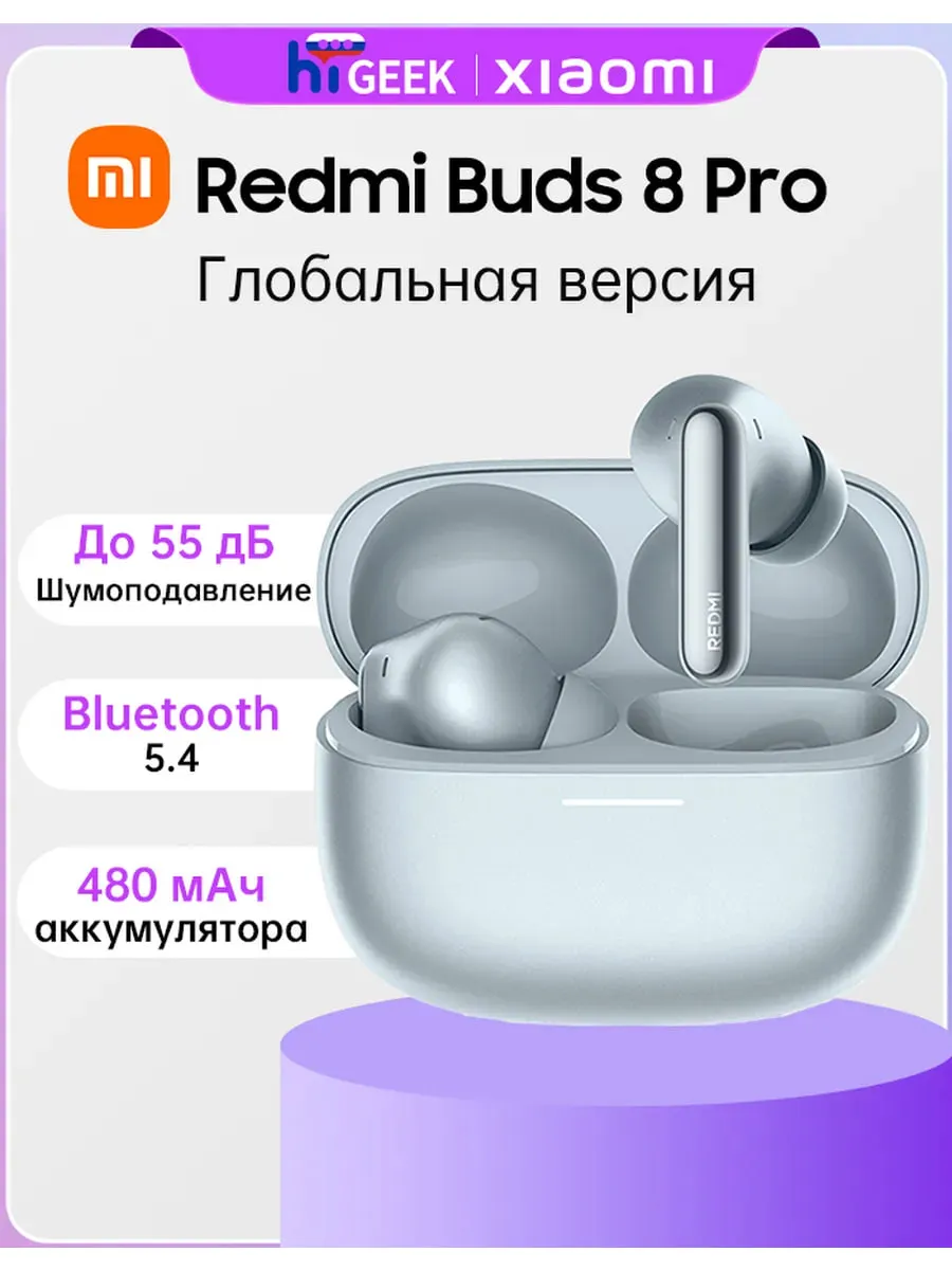 Quloqchinlar Xiaomi Redmi Buds 8 Pro, goluboy