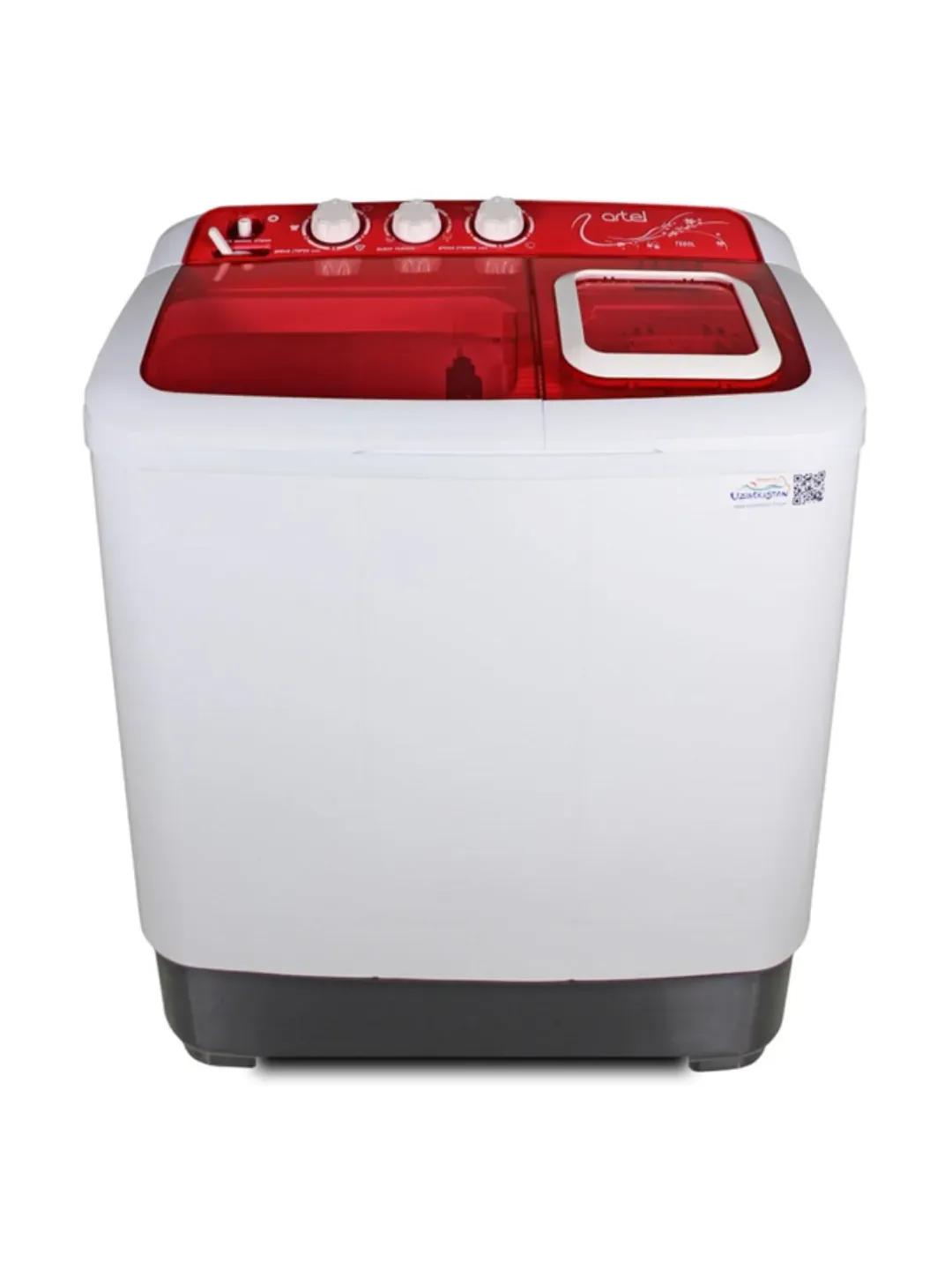 Kir yuvish mashinasi Artel TE60L, oq-qizil