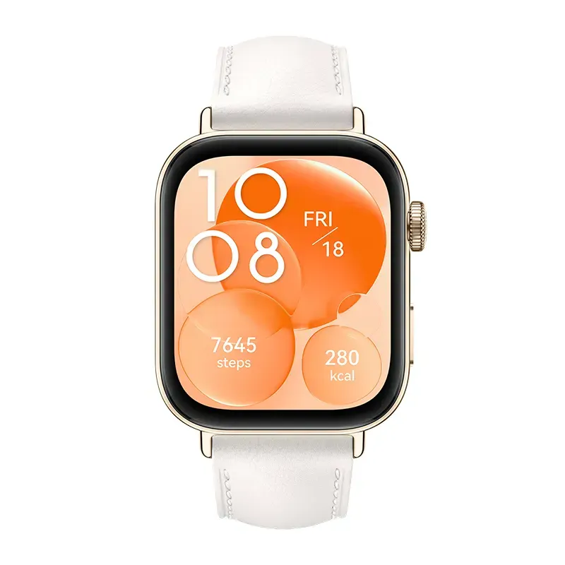 Huawei Watch Fit 3 White Leather Smart soati