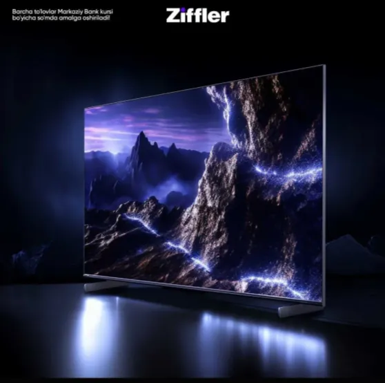 Телевизор Ziffler L55Q900U 55", Черный