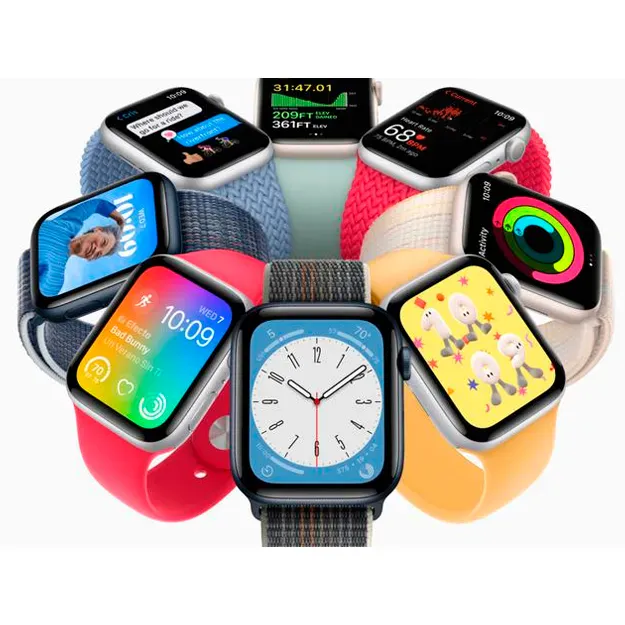 Smart chasi Apple Series 8 GPS 45mm Midnight