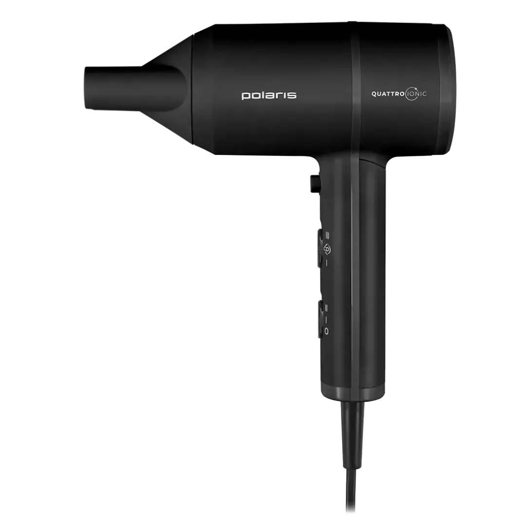 Фен Polaris PHD 2044Ti Quattro Ionic с ионизацией черный