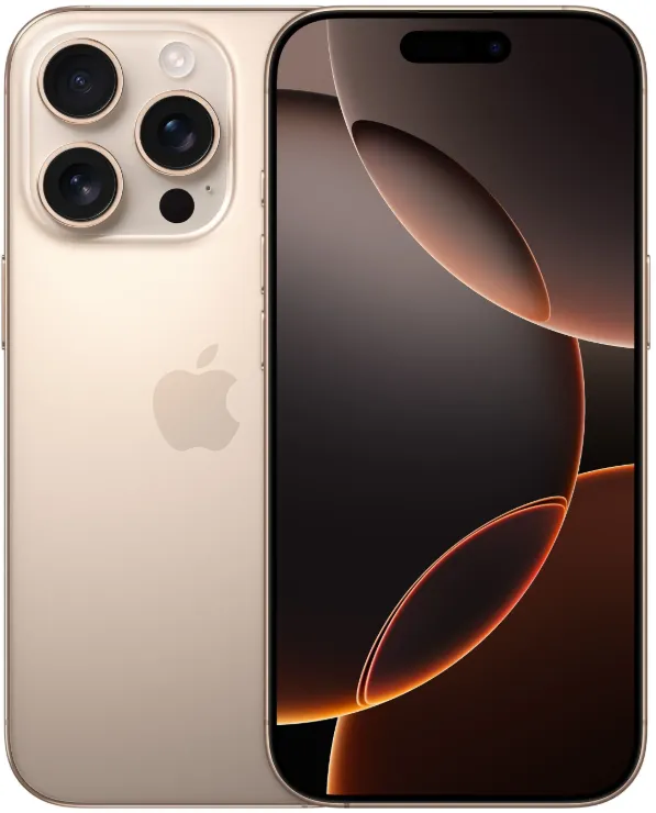 Смартфон Apple iPhone 16 Pro 256 ГБ (nanoSim eSim), Desert Titanium