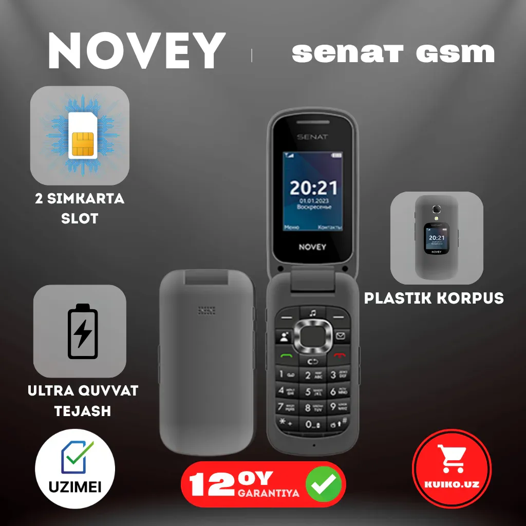 Knopochniy telefon Novey Senat GSM, kulrang