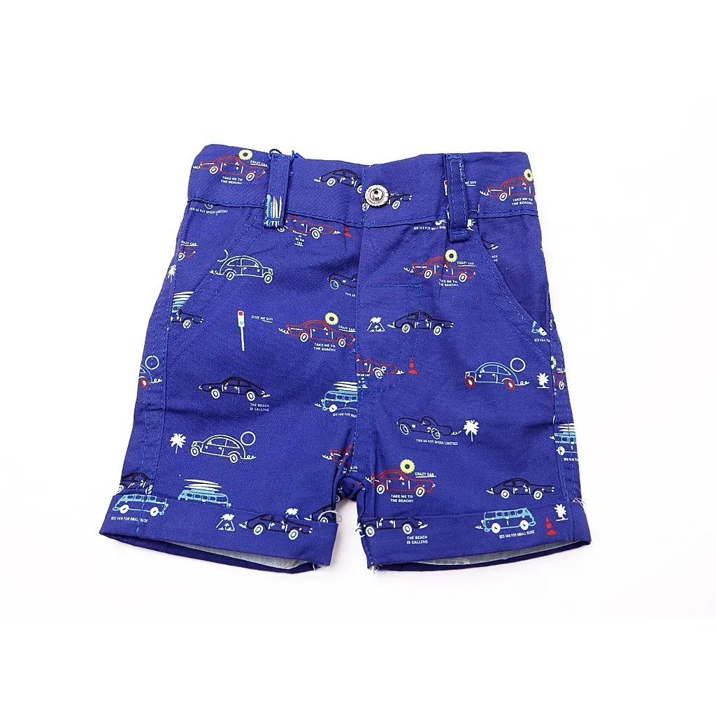 Шорты Civil 0740 Baby Linen Printed Shorts индиго для мальчика