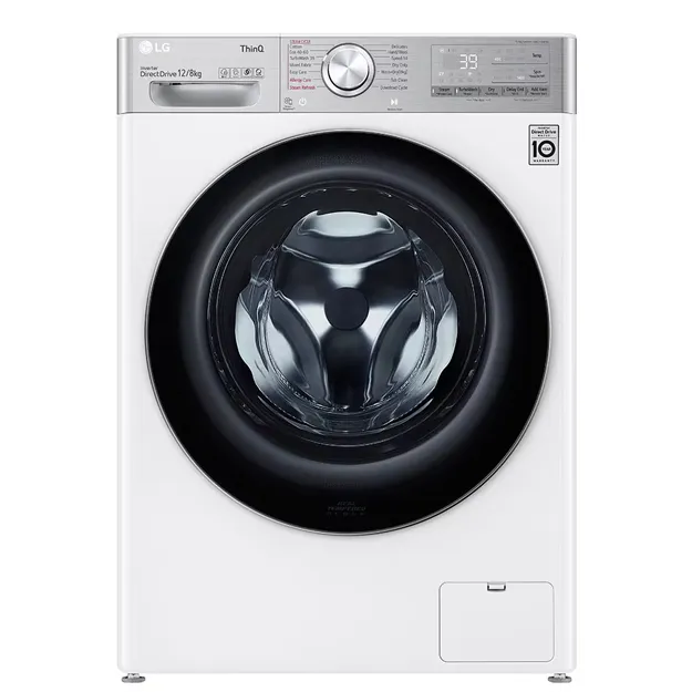 Kir yuvish mashinasi LG WDV1260WRP, qora grafit