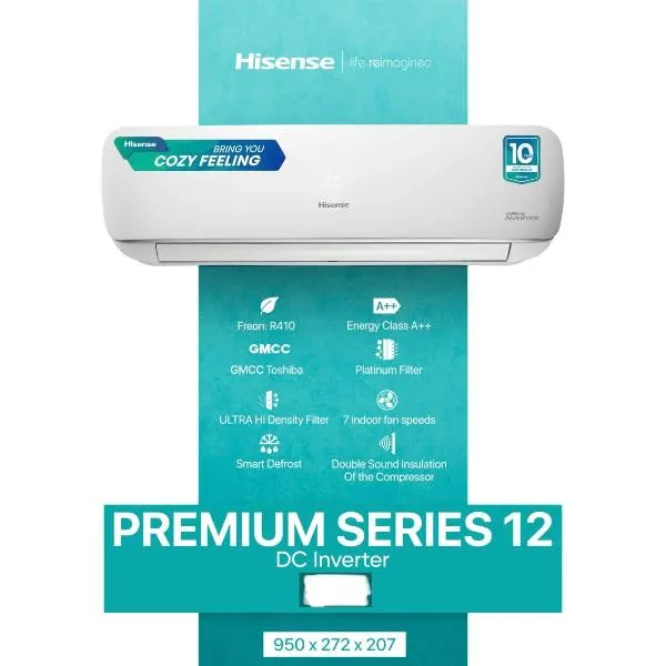 Кондиционер Hisense Premium Series 12, белый