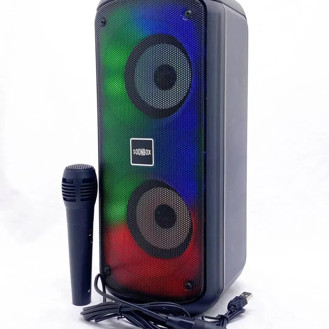 Караоке - колонка Bluetooth "Soonbox S4420", с проводным микрофоном