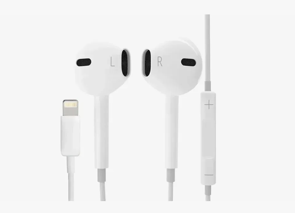 Quloqchinlar Apple Lightning, oq